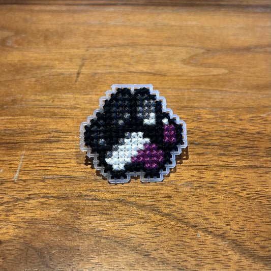 Cross Stitch Pride Paw Pins
