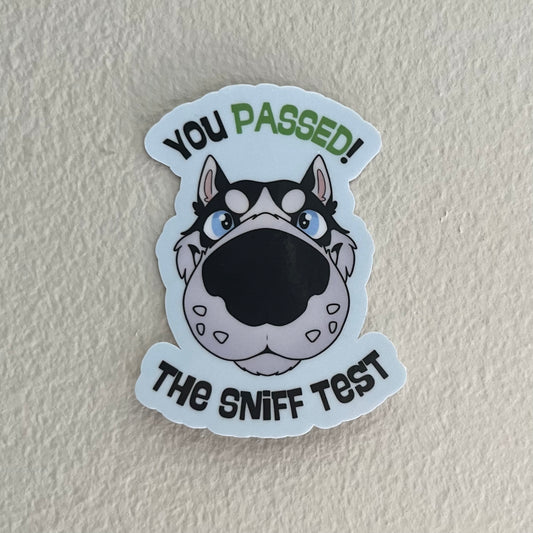 Passed! The Sniff Test Sticker