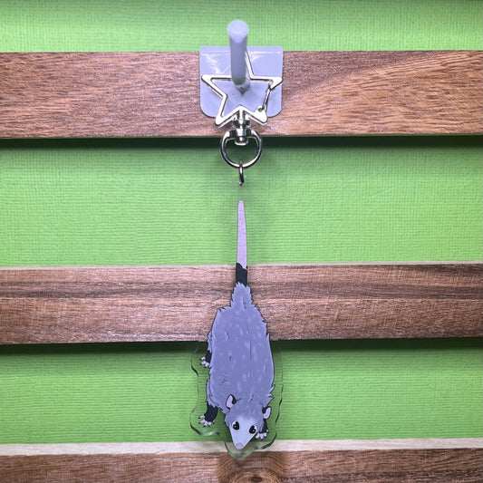 Hanging Opossum Keychain