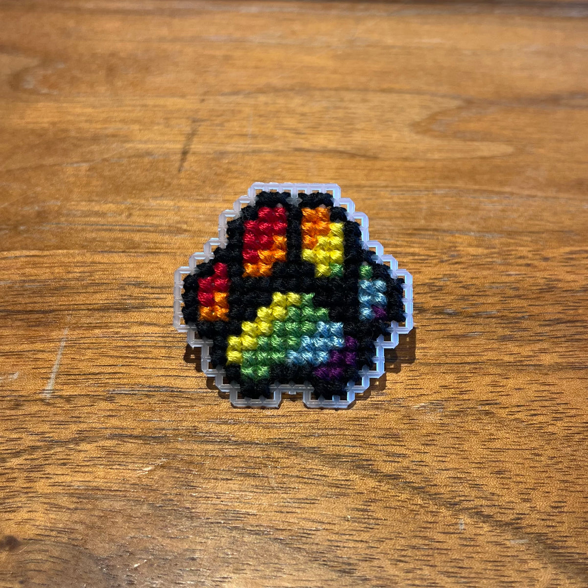 Cross Stitch Pride Paw Pins