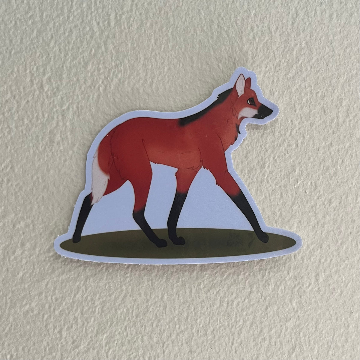 Maned Wolf Sticker