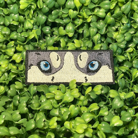 Husky Eyes Iron-on Patch
