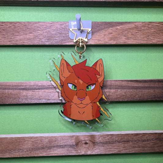 Firestar & Scourge Two-sided Keychain