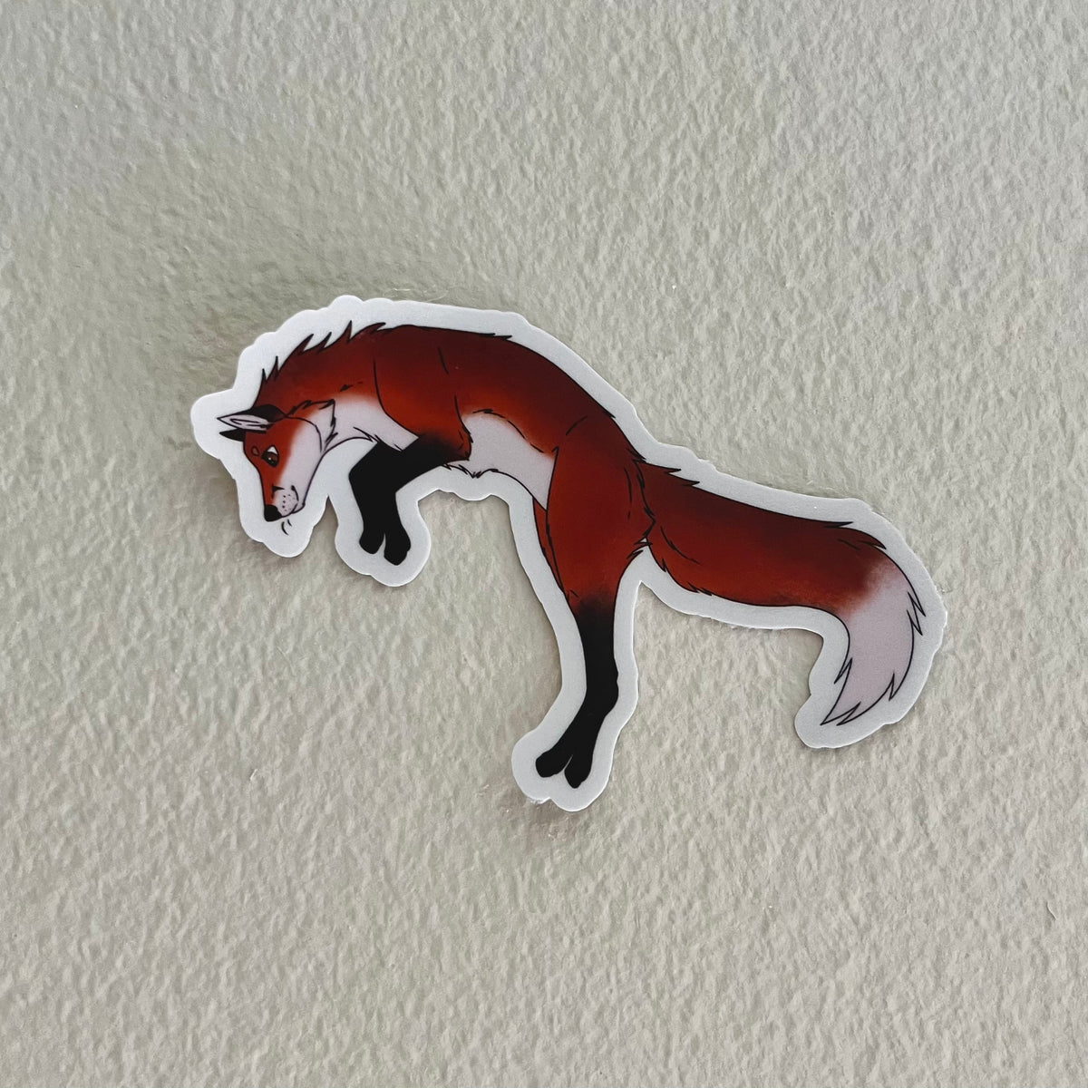 Jumping Fox Sticker