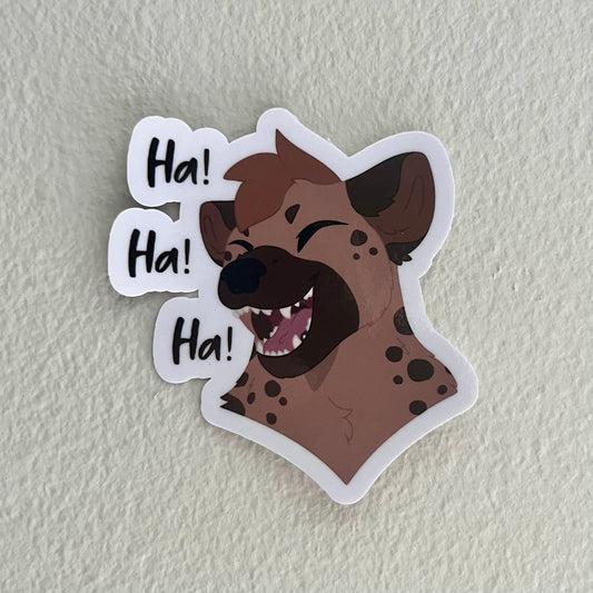 Laughing Hyena Sticker
